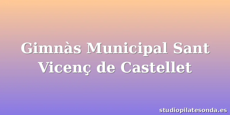 Gimnàs Municipal Sant Vicenç de Castellet