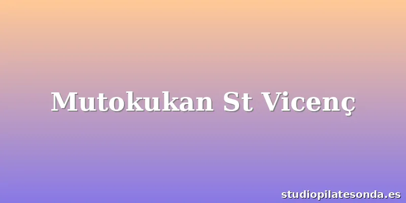 Mutokukan St Vicenç