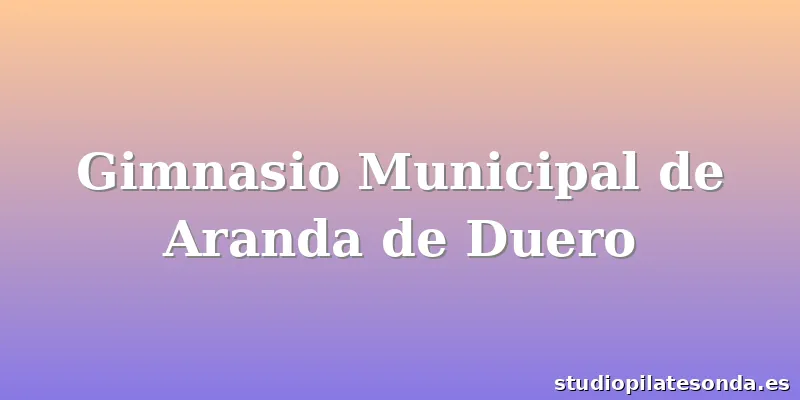 Gimnasio Municipal de Aranda de Duero
